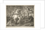 Skirmish between Prussian and Hungarian Hussars by Georg Philipp I Rugendas