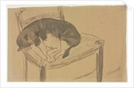 Sleeping Cat Torso of a Nude Woman, first third 1900s by Jane Poupelet