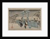 Snow at the Gion Shrine, mid 1830s by Ando Hiroshige