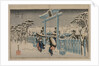 Snow at the Gion Shrine, mid 1830s by Ando Hiroshige