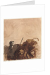 Soldier in a Trench Reclining Woman, 1915 by Jean Louis Forain