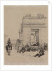 Soldiers Resting Sketch of a Man with Upraised Arm and Sketch of a Helmet, 1878 by Édouard Detaille