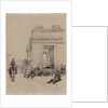 Soldiers Resting Sketch of a Man with Upraised Arm and Sketch of a Helmet, 1878 by Édouard Detaille