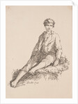 Specimens of Polyautography: Boy Seated on a Grassy Bank, 1803 by Thomas Barker