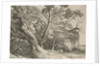 Specimens of Polyautography: Man Seated under an Oak, 1802 by Richard II Cooper