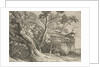 Specimens of Polyautography: Man Seated under an Oak, 1802 by Richard II Cooper