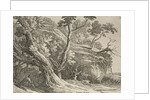 Specimens of Polyautography: Man Seated under an Oak, 1802 by Richard II Cooper