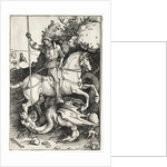 St. George Killing the Dragon, 1500s by Albrecht Dürer