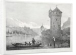 St. Goar and Rheinfels, 1824 by Samuel Prout