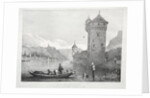 St. Goar and Rheinfels, 1824 by Samuel Prout