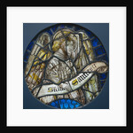 Stained Glass Roundel with an Angel Holding a Scroll, c. 1425-1450 by Unknown