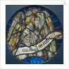 Stained Glass Roundel with an Angel Holding a Scroll, c. 1425-1450 by Unknown