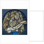 Stained Glass Roundel with an Angel Holding a Scroll, c. 1425-1450 by Unknown