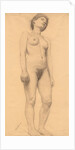Standing Female Nude, probably 1878-79 by Otto H. Bacher
