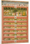 Stenciled Scenes of Lion and Gazelle, c. 1710 by Unknown