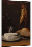 Still Life with Herring, Bread, and Cheese, 1858 by Alexandre-Gabriel Decamps