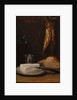 Still Life with Herring, Bread, and Cheese, 1858 by Alexandre-Gabriel Decamps