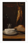 Still Life with Herring, Bread, and Cheese, 1858 by Alexandre-Gabriel Decamps