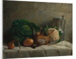 Still Life with Vegetables, Partridge, and a Jug, 1858 by Adolphe-Félix Cals