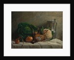 Still Life with Vegetables, Partridge, and a Jug, 1858 by Adolphe-Félix Cals