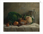 Still Life with Vegetables, Partridge, and a Jug, 1858 by Adolphe-Félix Cals