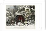 Straw-yard, Winter, 1800s by James Merritt Ives; Nathaniel Currier