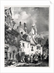 Street in the Outskirts of Besançon, France, 1827 by Richard Parkes Bonington