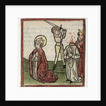 Sts. Theonestus and Albanus; or St. Pancrace by Günther Zainer