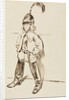 Study of a Child in Helmet and Boots by Charles Samuel Keene