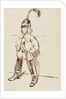 Study of a Child in Helmet and Boots by Charles Samuel Keene