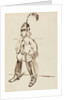 Study of a Child in Helmet and Boots by Charles Samuel Keene