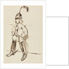 Study of a Child in Helmet and Boots by Charles Samuel Keene