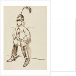 Study of a Child in Helmet and Boots by Charles Samuel Keene