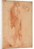 Study of a Standing Male Nude, with a Study of Head in Three-Quarter Profile, c. 1640 by Cecco Bravo