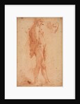Study of a Standing Male Nude, with a Study of Head in Three-Quarter Profile, c. 1640 by Cecco Bravo