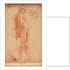 Study of a Standing Male Nude, with a Study of Head in Three-Quarter Profile, c. 1640 by Cecco Bravo