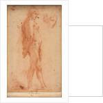 Study of a Standing Male Nude, with a Study of Head in Three-Quarter Profile, c. 1640 by Cecco Bravo