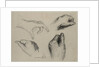 Study of Hands, 1800s by Théodule Ribot