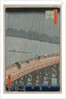 Sudden Shower over Shin-Ohashi Bridge and Atake…, 1857 by Ando Hiroshige