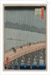 Sudden Shower over Shin-Ohashi Bridge and Atake…, 1857 by Ando Hiroshige