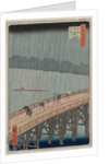 Sudden Shower over Shin-Ohashi Bridge and Atake…, 1857 by Ando Hiroshige