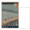 Sudden Shower over Shin-Ohashi Bridge and Atake…, 1857 by Ando Hiroshige