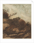 Sunset Over the Hill, last half 1800s by Alphonse Legros