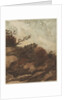Sunset Over the Hill, last half 1800s by Alphonse Legros