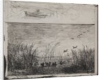 Swamp with Ducks, original impression 1862, printed in 1921 by Charles François Daubigny