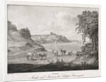 Syrmien, Markt und Ruinen des Schlosses Sharengrad by Jakob Alt