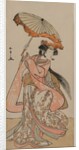The Actor Segawa Kikunojo II Dancing with a Parasol, late 1770s by Katsukawa Shunsho