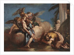 The Angels Appearing to Abraham, 1750s by Francesco Guardi