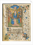 The Ascension: Leaf from a Book of Hours, c. 1420-30 by Henri d'Orquevaulx; Workshop