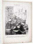 The Banqueters, plate 4: Rifolard is more charming than ever…, 1848 by Honoré Daumier